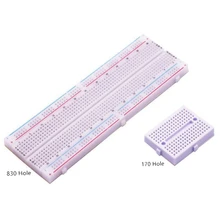 2pcs/lot Electronic Breadboard 830 Point PCB Board MB102 Test Development Board DIY Kit for Arduino