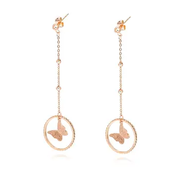 

SHOWTIME long earrings for women luxury earings fashion jewelry 2020 dangle korean style boho jewellery butterfly drop ear rings