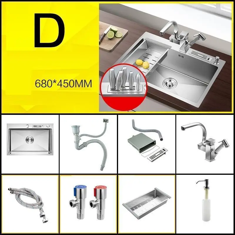 Evier Tarjas Para Wasbak Integral Waschbecken Portatil Cocina De Acero Inoxidable Fregadero Lavabo Cuba Pia Cozinha кухонная раковина