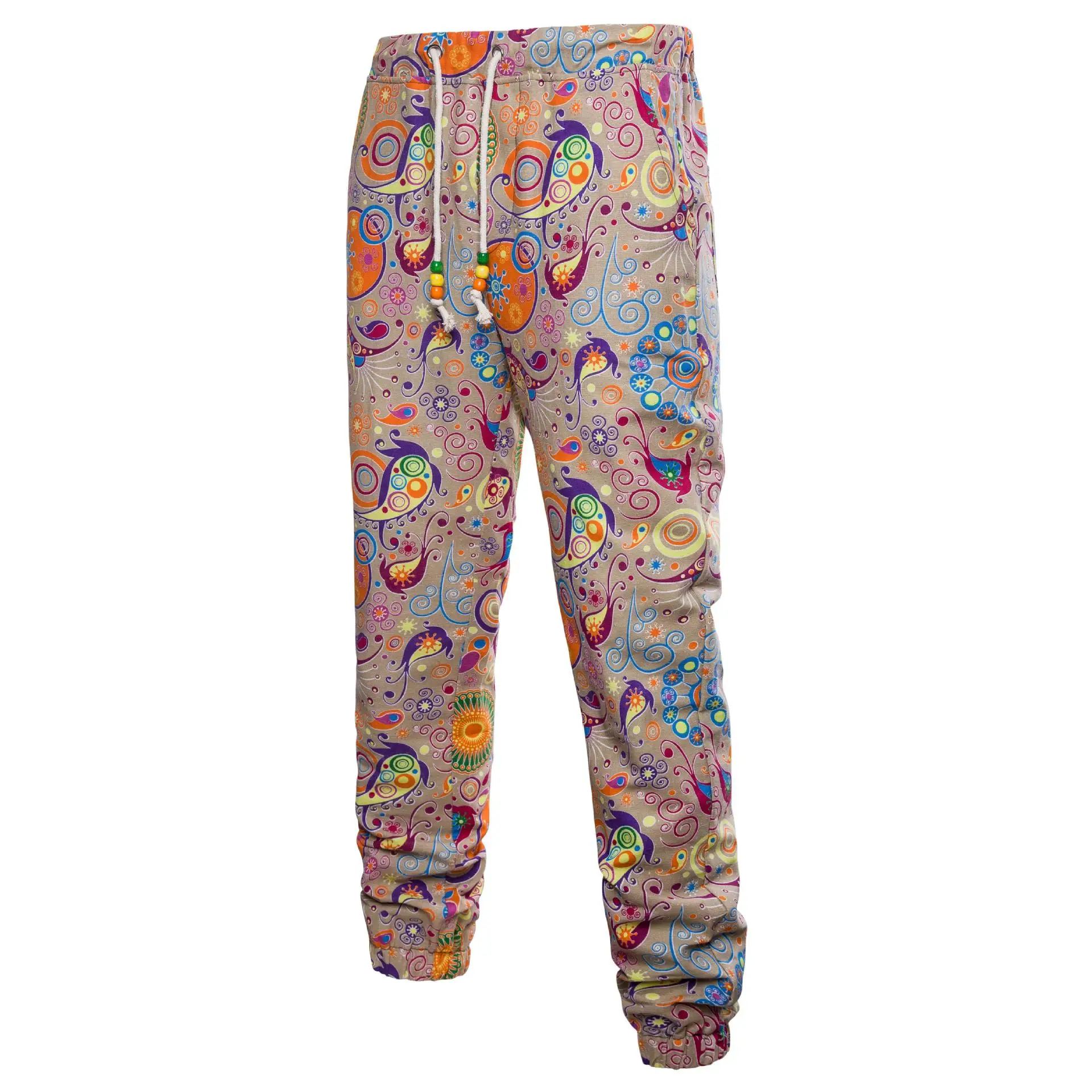 

2019z Spring And Autumn New Style Ouma Hot Selling Printed Men Linen Pants Floral Trousers Casual Pants K11