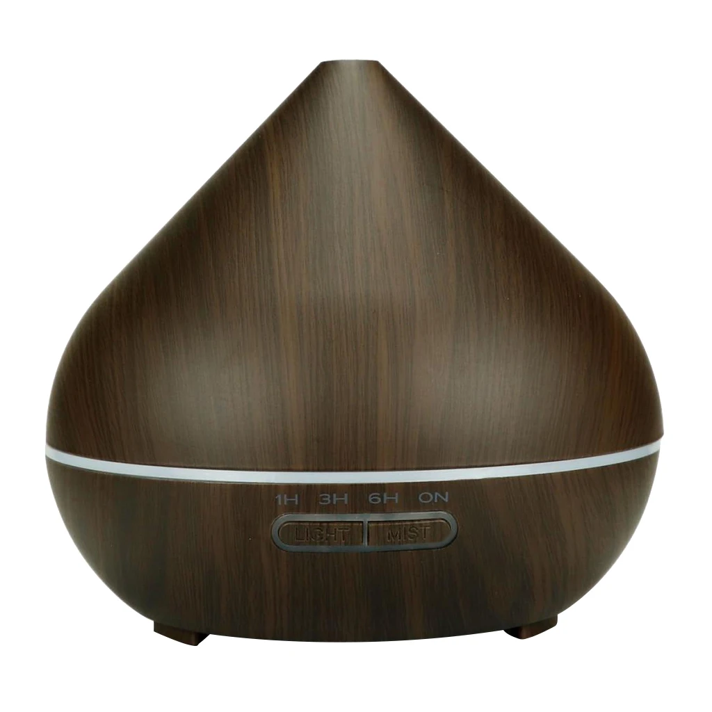 Color-Changing LED Light Electric Humidifier Essential Aroma Oil Diffuser Ultrasonic Wood Grain Air Humidifier Mini Mist Maker