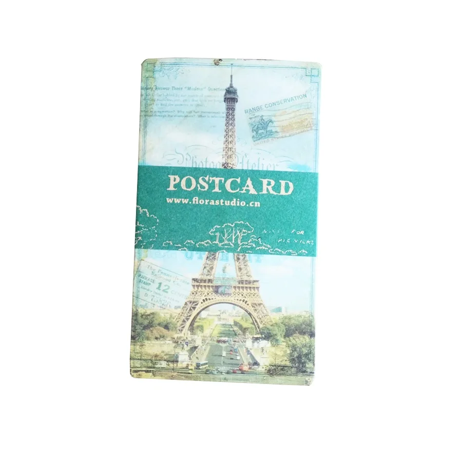 20 шт./упак. старых фотографий пейзажа Парижа открытки собирать поздравительная открытка Подарочная карта