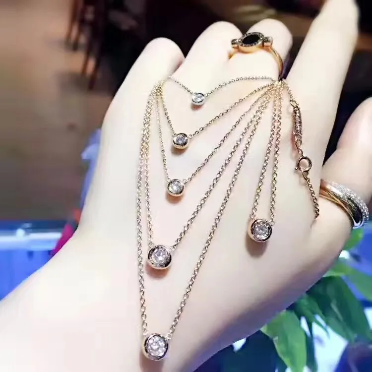 Kaufen TSHOU30 925 sterling silber chic halskette Einfache temperament kurze kleine frische runde perle anhänger peas schlüsselbein kette weibliche