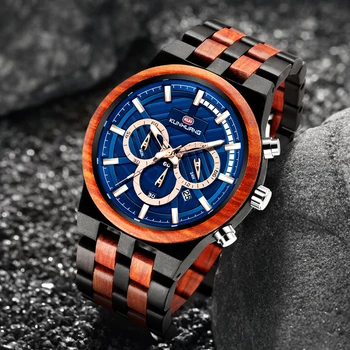 

Wood Watch Men Fashion Business Quartz Wooden Watches Male Brand Luxury Chrongraph Sport Luminous creative Military Wrist watch