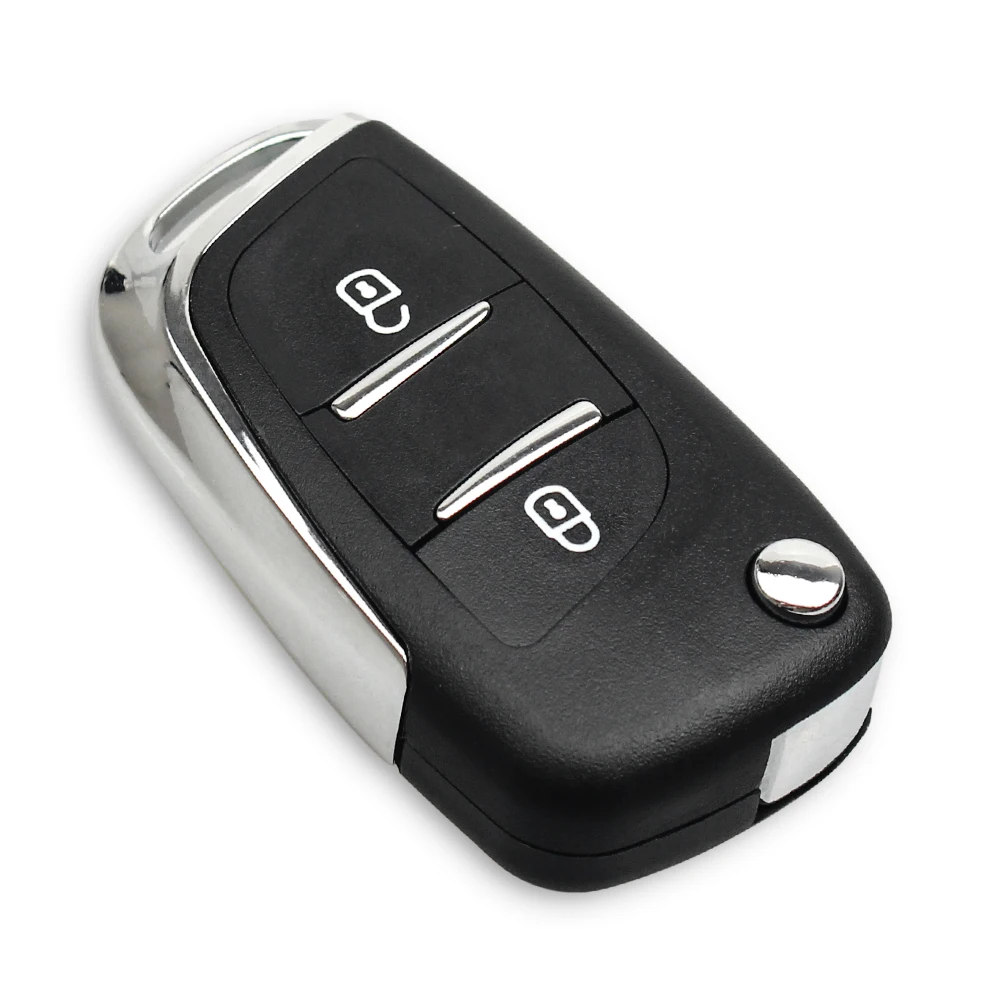 KEYYOU ASK Fob для peugeot 407 307 607 HCA/VA2 Blade 2 кнопки 433 МГц ID46 чип модифицированный флип-пульт дистанционного ключа CE0523