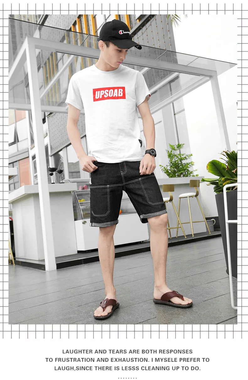 New Style MEN'S Flip-flops Summer Sandals Anti-slip Slippers Trend Korean-style Genuine Leather Sandals Men's