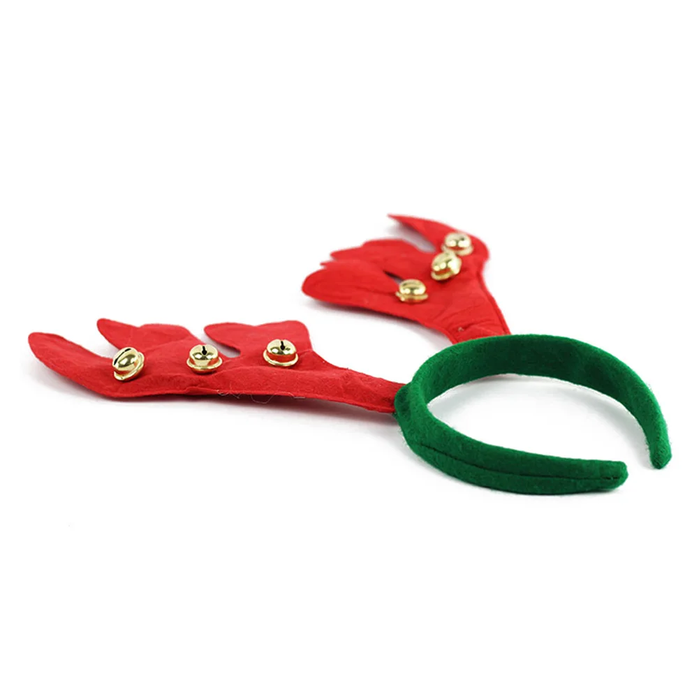 Popular Christmas Party Deer Antlers Headdress Hair Bands With Bells Festival Party Supplies Beautiful Decoration For Girl Women