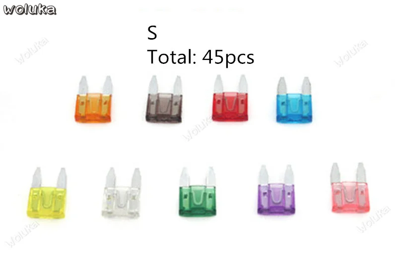 Send storage box insurance clip car cigarette lighter fuse small piece car insurance insert 5-40A CD50 Q04