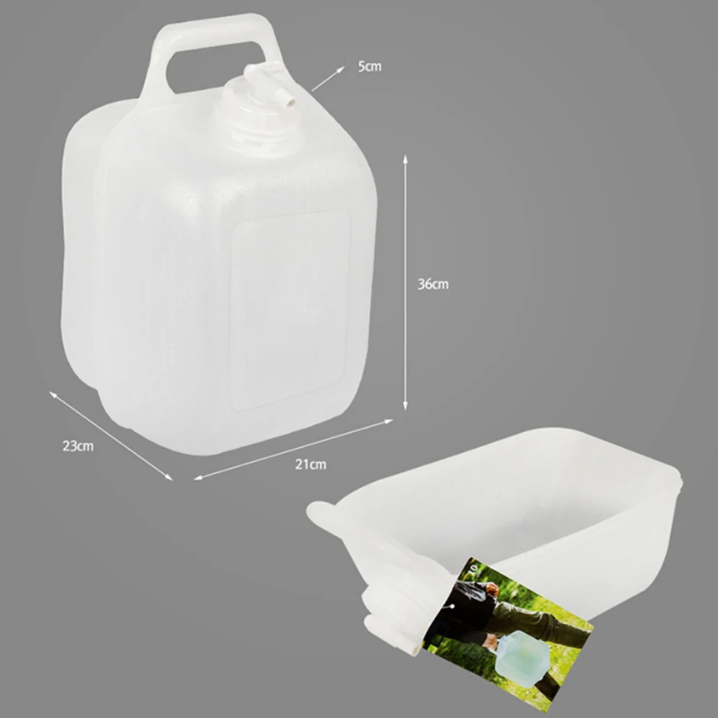 10L LDPE  Portable Collapsible Water Container Water Carrier Folding Basin Water Bucket For Car Home Outdoor Camping Travel