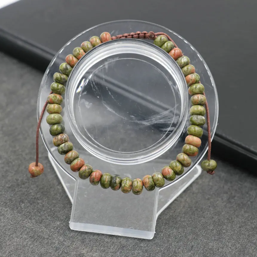 Дизайн счеты бисер браслет Для мужчин Амазонит Природный камень браслет для Для женщин и девочек, с надписью "Lucky пара Браслеты ювелирные изделия подарок