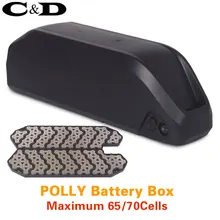 Коробка для батареек, чехол Polly вниз трубка, пуховая трубка, электронный велосипед, электрический велосипед 10S 6P 7P 13S 14S 5 P, никелевые полосы 18650 ячеек