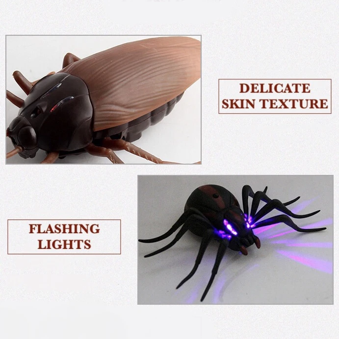 Infrared RC Remote Control Animal Insect Toy Kit for Child Kids Adults Cockroach Spider Ant Prank Jokes for Boys Pet Cat Dog 4