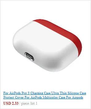  For AirPods Pro 2019 Wireless Charging Case TPU+PC Simple and elegant Protective Skin Cover For Airpods Pro 1102#B