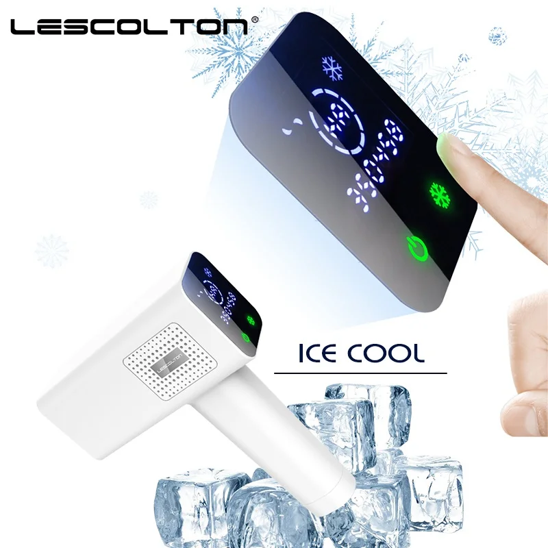 Эпилятор Lescolton Ice cool IPL, постоянное лазерное удаление волос с ЖК-дисплеем, лазерный триммер для бикини, фотоэпилятор