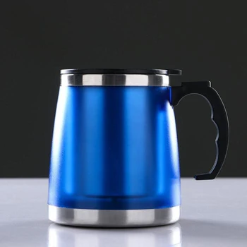 

Teapot mug "Pyshka", 450 ml, keeps warm for 3 hours, blue matte 1193834
