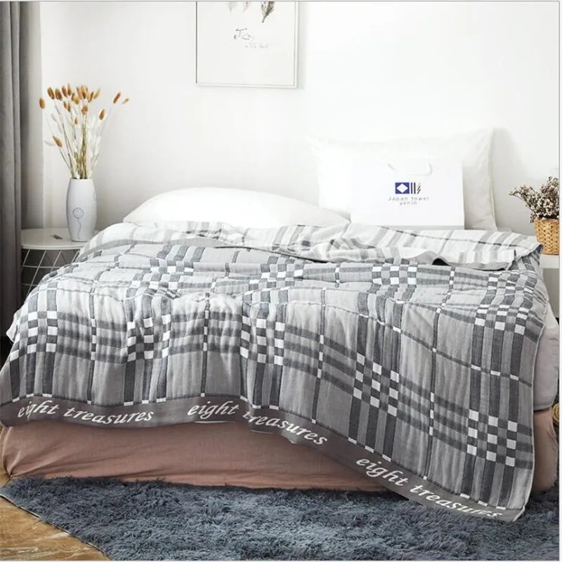 200*230 см четыре слоя хлопок муслин одеяло кровать диван путешествия дышащий Мандала стиль большой мягкий плед Para одеяло - Цвет: 200X230cm