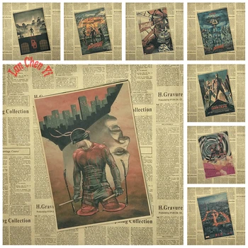 

Action fantasy crime movie Daredevil Matte Kraft Paper Poster Interior Decoration High quality Drawing core