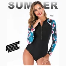 Сексуальный купальный костюм женский купальный костюм sexi женский купальник Спортивный Топ для серфинга длинный рукав раздельный купальник Защита от солнца