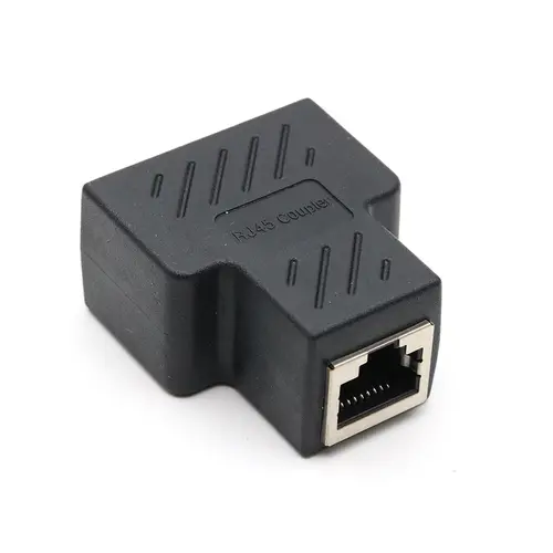 xintylink 1 to 2 ways lan rg45 cat6 cat5e cat5 8p8c stp shielded ethernet network cable rj45 female splitter connector adapter - Image 3