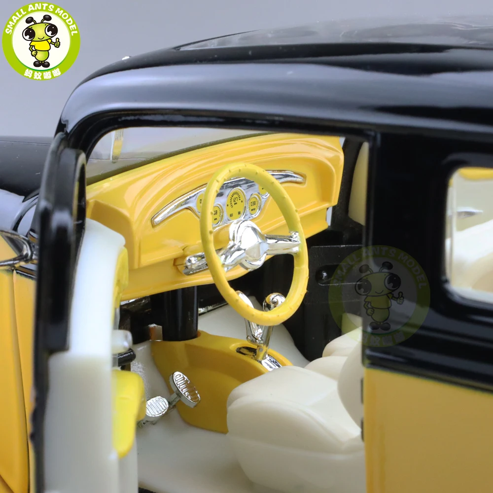 1/18 1931 Ford Модель на заказ седан дорога Подпись литая модель автомобиля игрушки для мальчиков и девочек подарок