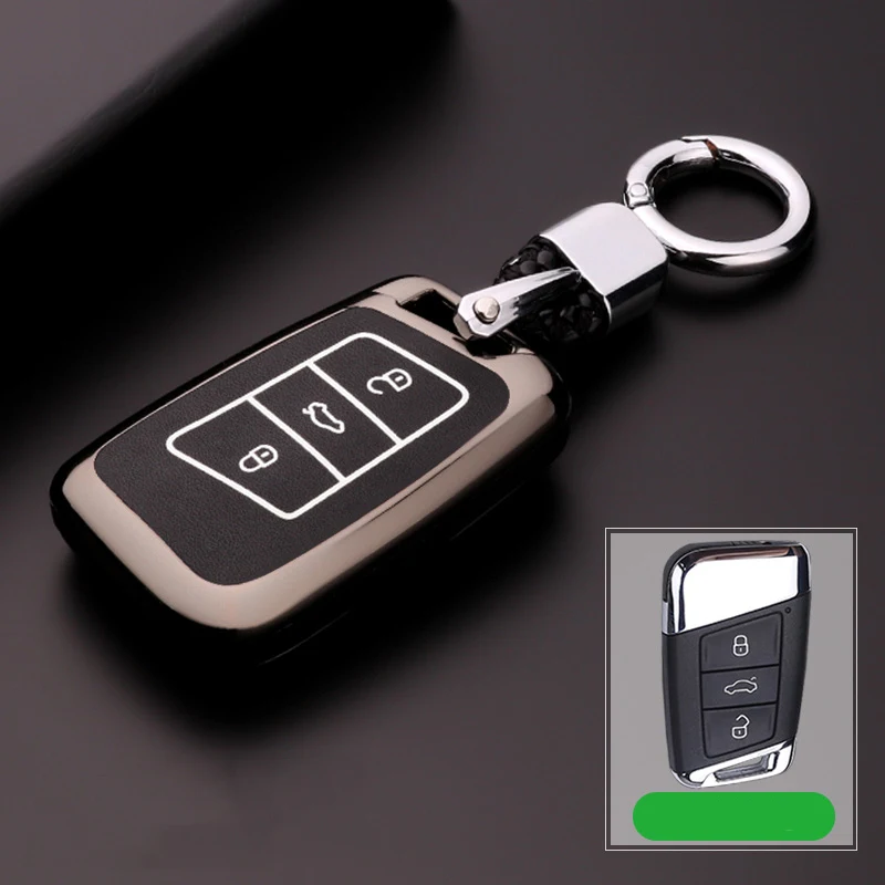 Светящийся чехол для автомобильного ключа для Volkswagen для VW Passat b5 b6 Golf Jetta Bora Polo Sagitar Tiguan MK2 аксессуары для Skoda Octavia