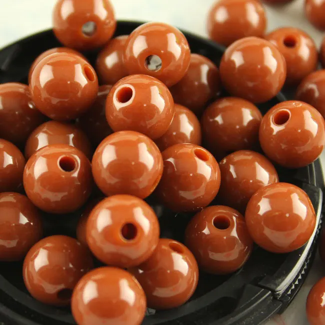 coffee 100pcs 100 шт 10 мм акриловые шармы круглые свободные конфеты весенние цвета детские украшения инструменты бусины прокладка diy Изготовление ювелирных изделий pk цвет - Цвет: coffee 100pcs