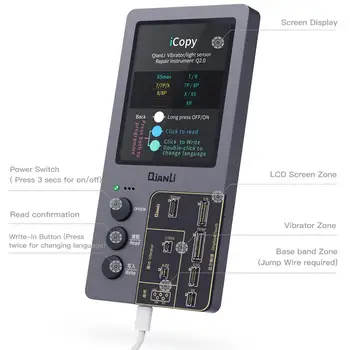 

Qianli iCopy Plus LCD Screen Original Color Repair Programmer Vibration/Touch/Battery Repair for iPhone XR/ XS MAX/XS/8P/8/7P/7
