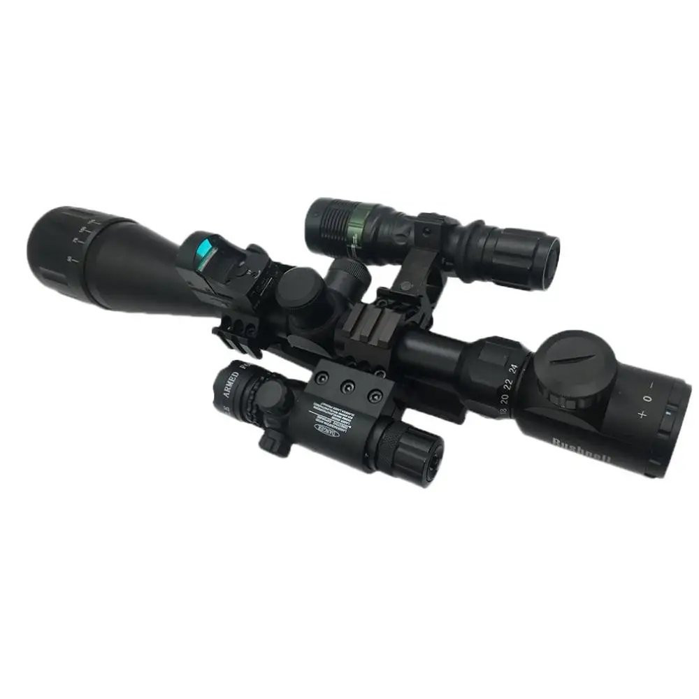 

Guns & Rifles holographic sight bushnell Hunting Scope Magnum Riflescope Flashlight+ Holographic Sight Red /green Dot