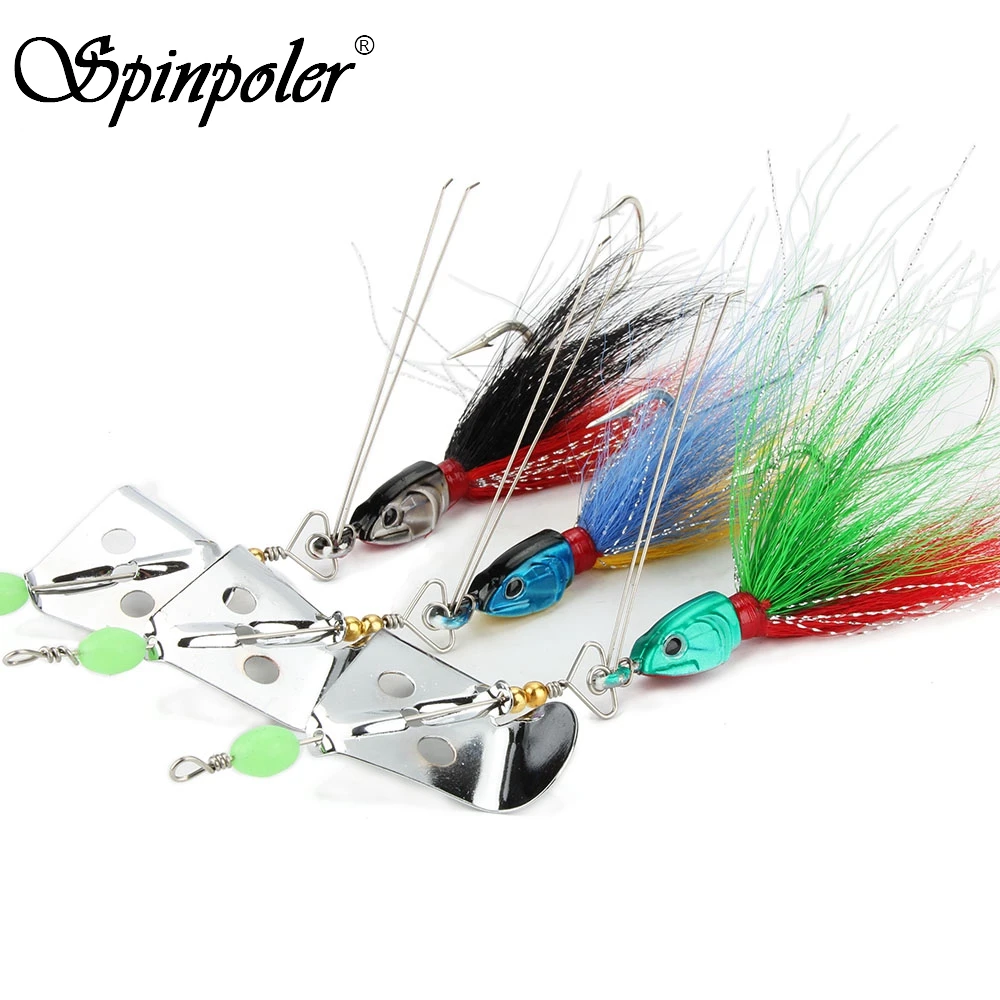 

Spinpoler Rotating Sequins Deer Hair Skirt Fishing Tackle Lure 20g Artificial Lead Head Spinner Bait Jigging Lures For Fishing
