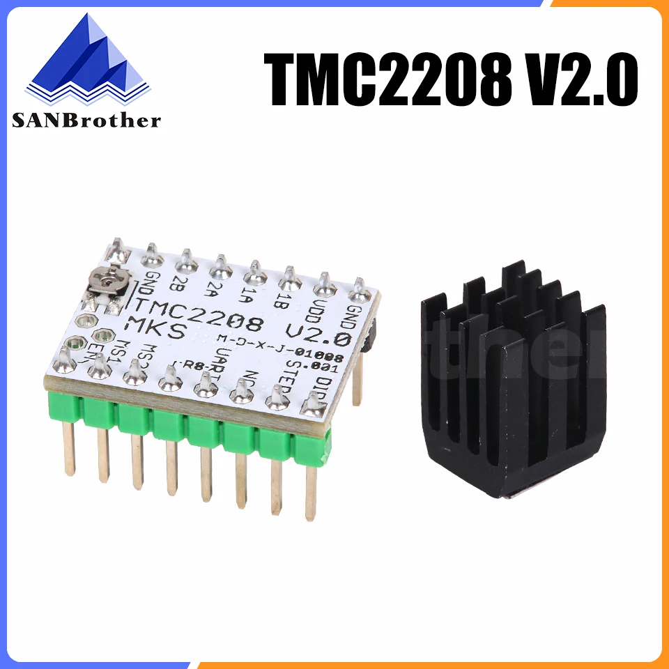 Контроллер шагового двигателя TMC2208 модуль драйвера TMC 2208 запчасти для 3D-принтера |
