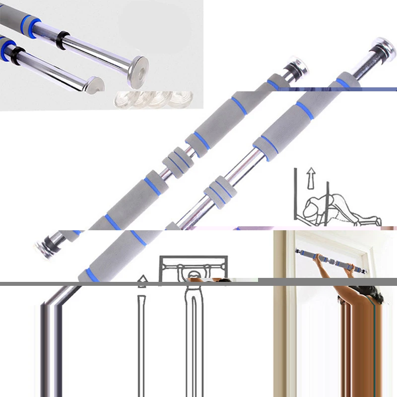 Дверные горизонтальные стержни стальные 200 кг регулируемые домашние тренажерные тренировки подбородок пуш-ап тренировка Бар Спорт фитнес оборудование для приседания