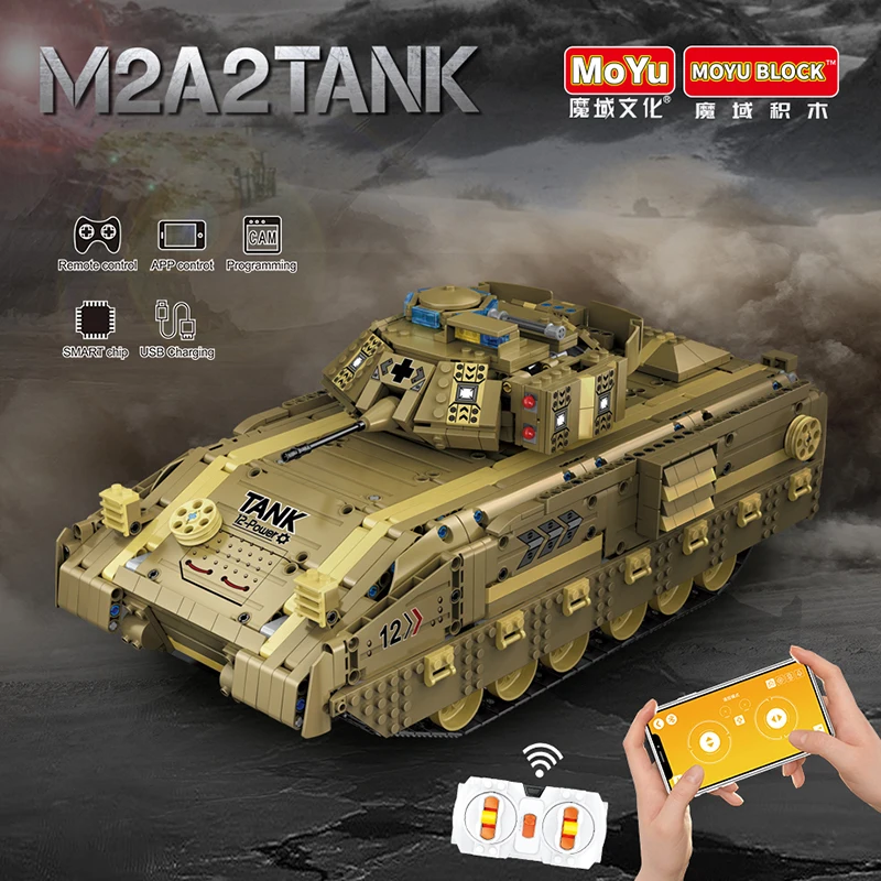Военный боевой танк M2A2 для пехоты армированный с дистанционным управлением