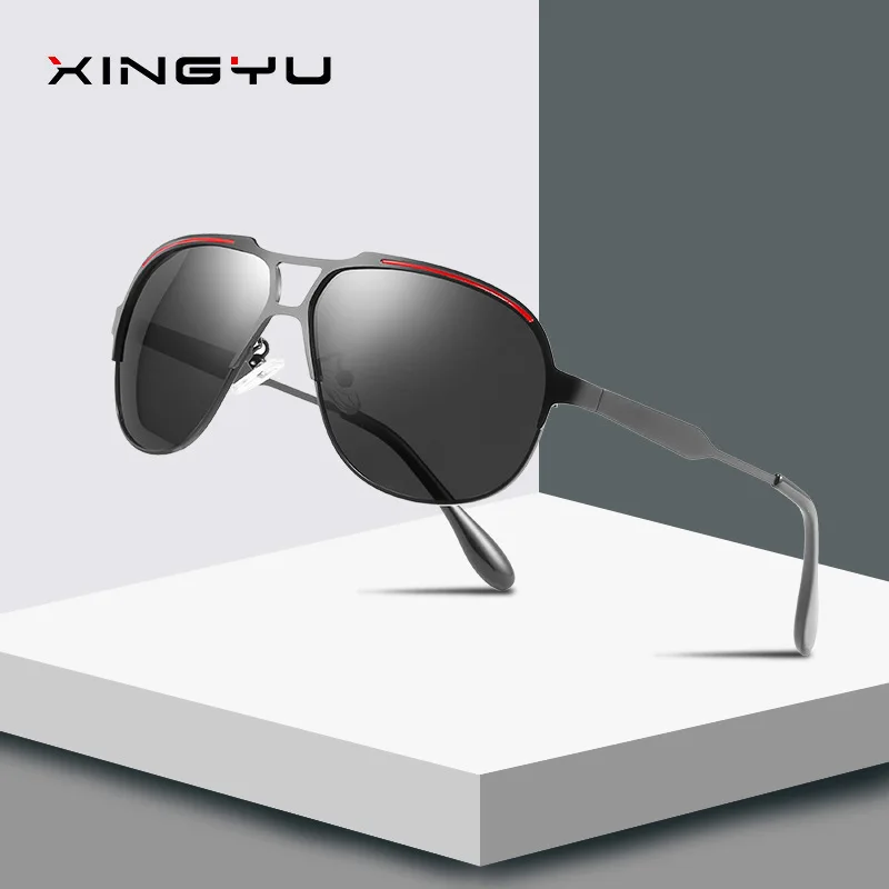 Солнцезащитные очки Xingyu мужские Поляризованные большие рамки Модные Винтажные Очки для вождения спортивные солнцезащитные очки ретро зеркало роскошный бренд