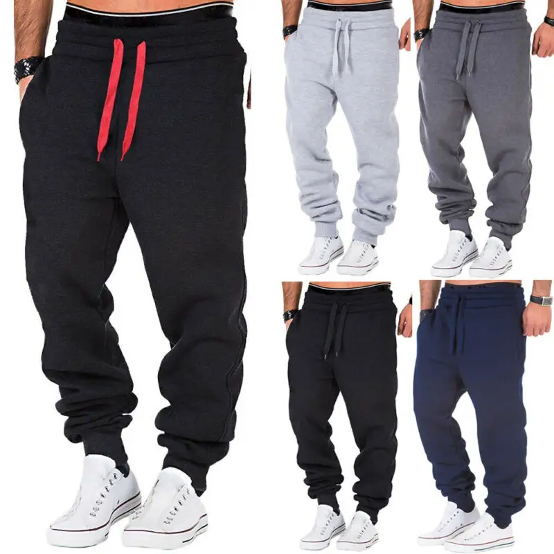 

Men Casual Style Pants Full Length Loose Fit Type Elastic Waist Closure Type Low Waist Autumn Spring 2020 New Fashion
