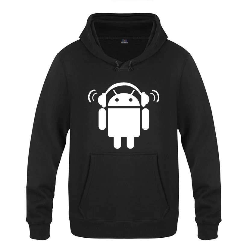 HEY BAT Android Пародия Забавные толстовки мужские мужские пуловеры флисовые толстовки с капюшоном - Цвет: HEY BAT