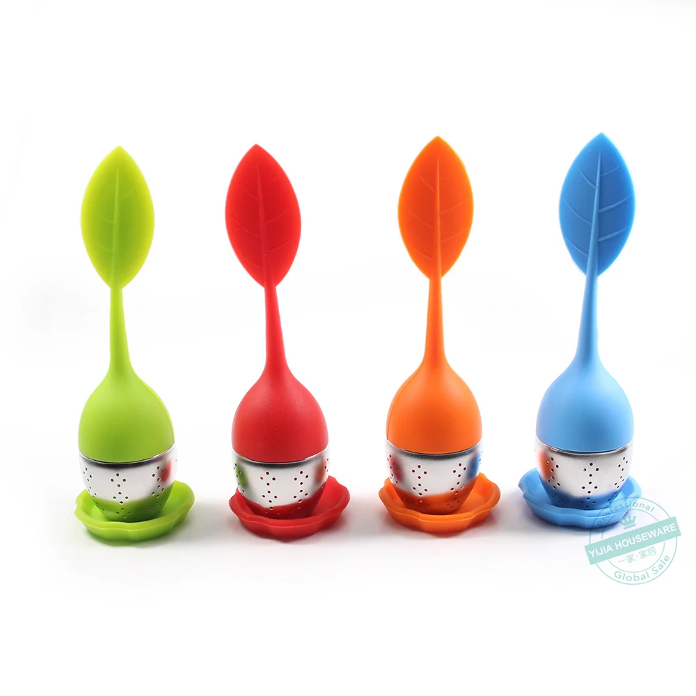 Ситечко для заваривания листового чая с силиконовой ручкой ситечко травяного из