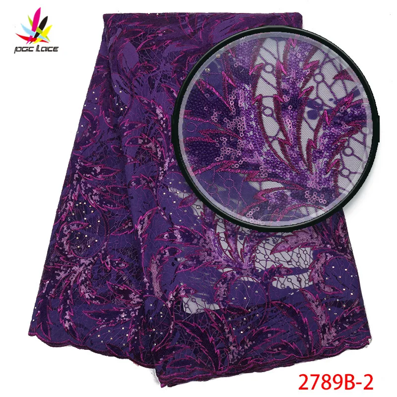 2019 High Quality French Tulle Beaded African Lace Fabric Sequins Embroidered Nigerian Fabrics For Wowen Dres XZ2789B-2 | Дом и сад