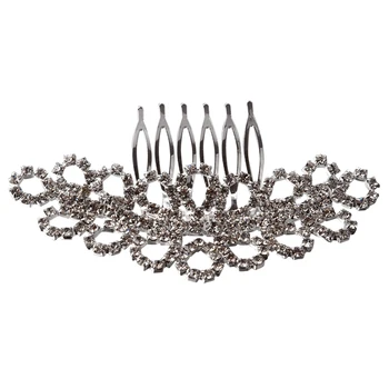 

strass Rings Silvered Hair Plug Hair Comb Hair Accessories NEW