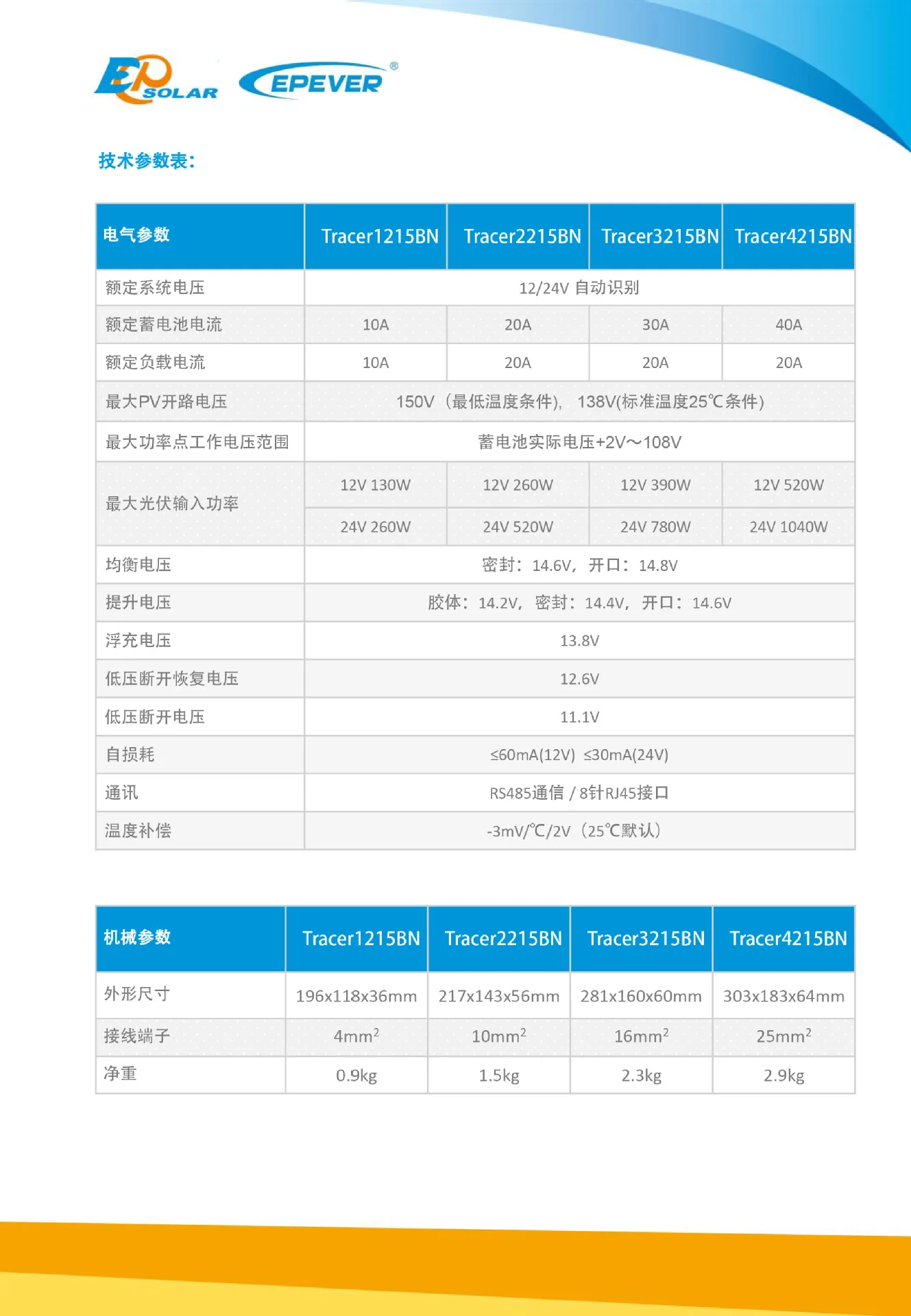 EPEVER Tracer2215BN MPPT12V/24 V 20A Солнечная фотоэлектрическая система управления генерацией энергии