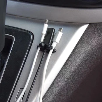 

8Pcs Car Wire Clip Fixed Clamp Multifunction Fastener Cable Clip Holder Wireless Charger Line USB Cable Clip In Auto Accessories