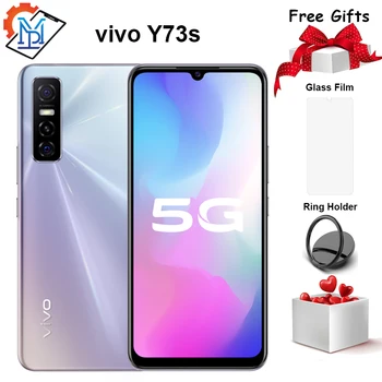 Перейти на Алиэкспресс и купить Новый оригинальный Vivo Y73s 5G мобильный телефон 6,44 дюймов 8G 128G MTK 720 4100mAh аккумулятор 18W 48MP тройные задние камеры Amoled смартфон