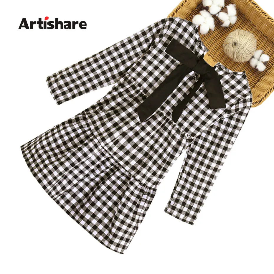 Платья для девочек, Повседневное платье в клетку Новинка года, детское платье для девочек весенняя одежда для девочек-подростков 6, 8, 10, 12, 13, 14 лет