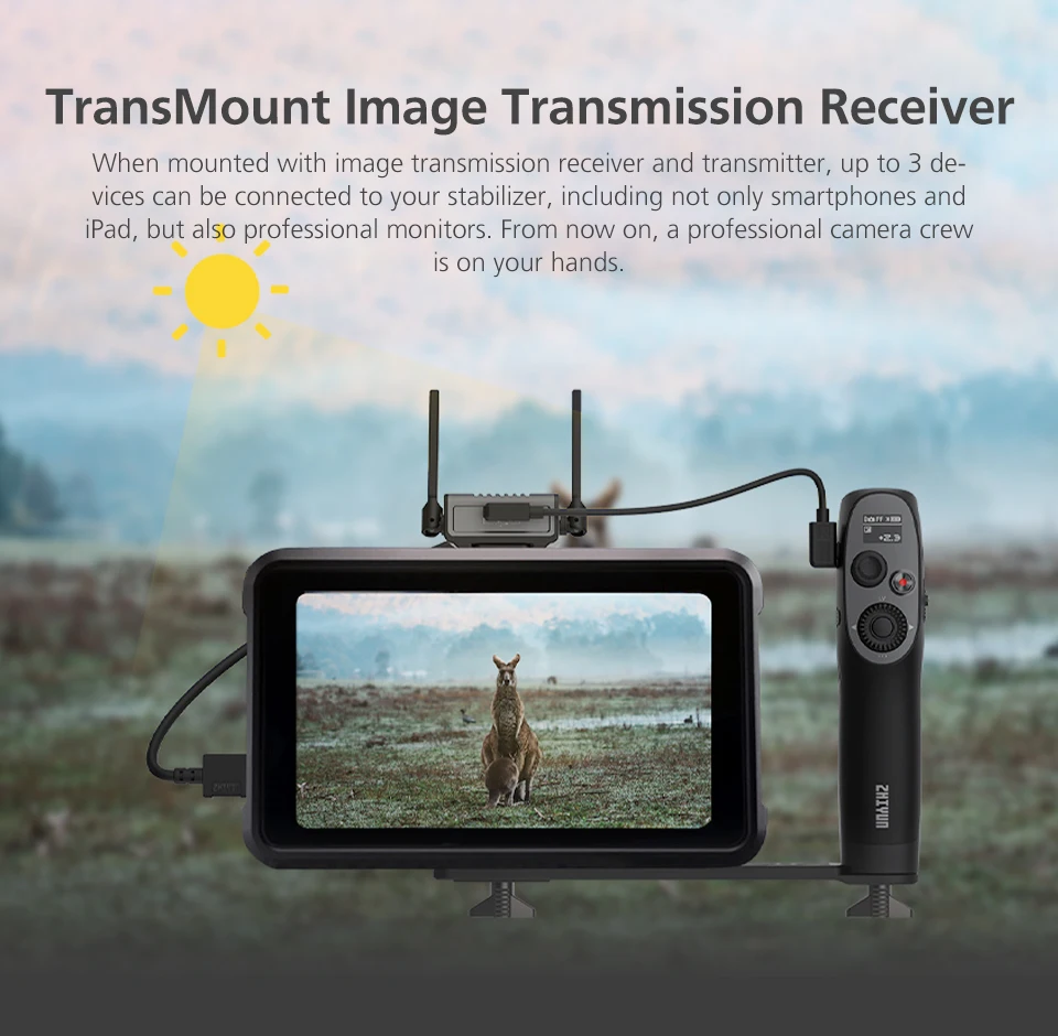 Zhiyun трансмонтируемый передатчик передачи изображения 1080P HD передача изображения для камеры Canon Zhiyun WEEBILL S Gimbal Stablizer