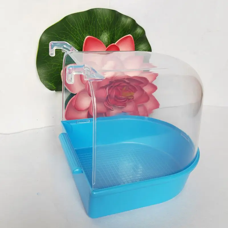 Из Подвеса в клетке птица ванна мульти клетка покрытая попугай ванна для купания для маленьких T8WB