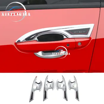 

For Honda Civic 2016-2019 4PCS Plating Outside Door Handle Grand Bowl Frame Trim