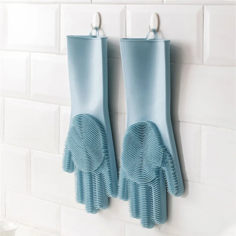 

Xiaomi Jordan&Judy Silicone Cleaning Gloves Insulated non-slip Double-side Wear Glove High elasticity Anti-scalding For Home