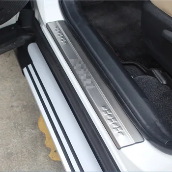 

Car Styling For Toyota RAV4 RAV 4 2013 2014 2015 2016 2017 Stainless Steel OuterDoor Sill Protector Pedal Scuff Plate Cover 4pcs