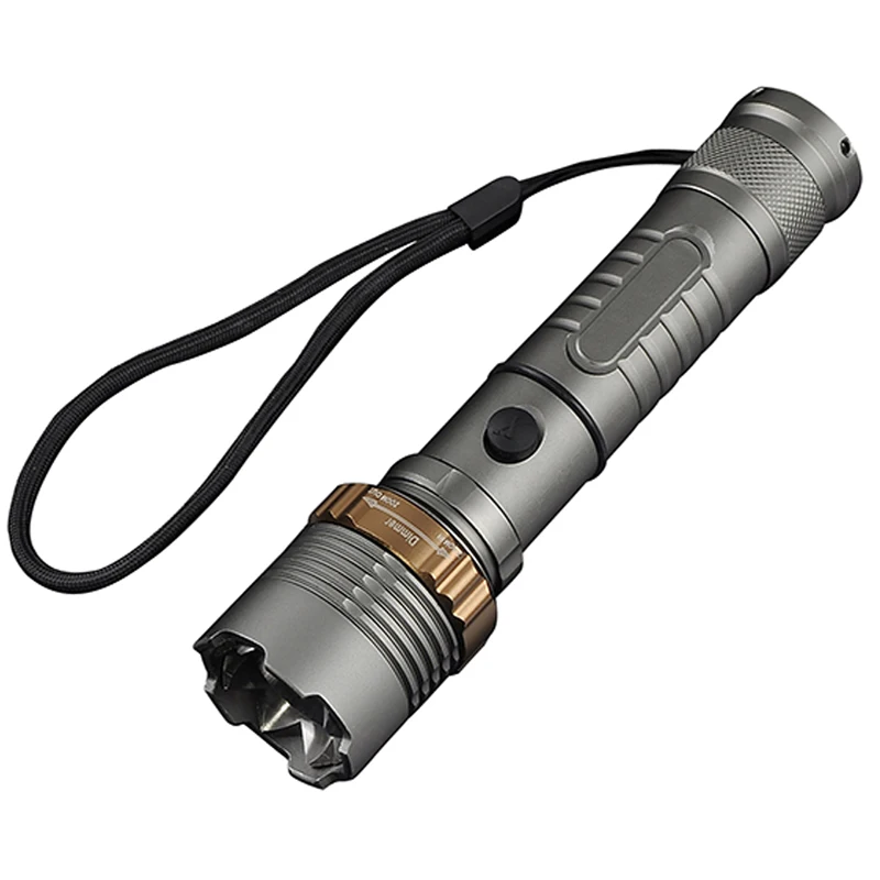 Self Defense T6 LED Rechargeable flashlight Torch Powerful Lantern Tactical Flashlights Camping Hiking Light Lamp 18650 Battery