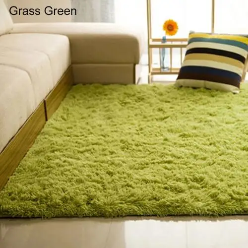 Grass Green Ковер для дома, гостиной, спальни, мягкий Противоскользящий Прямоугольный Коврик - Цвет: Grass Green