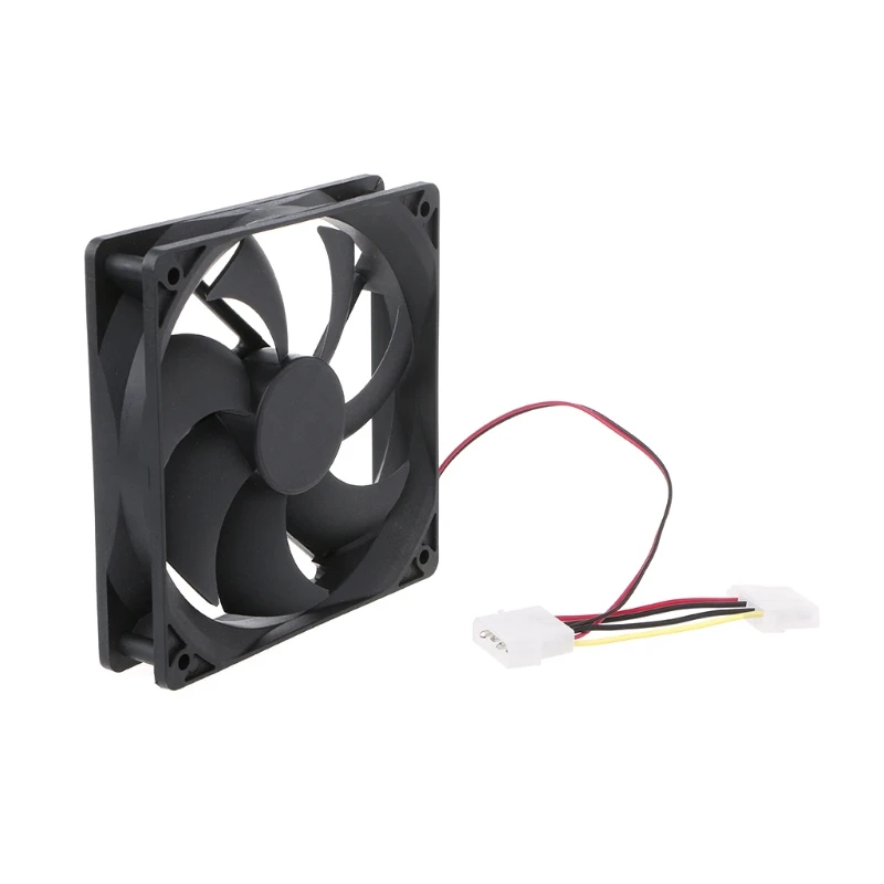 120x120x25mm DC 12V 0.15A Dual Core 4 Pin 9-лепестковая компьютер чехол Вентилятор охлаждения 12025 F3MA